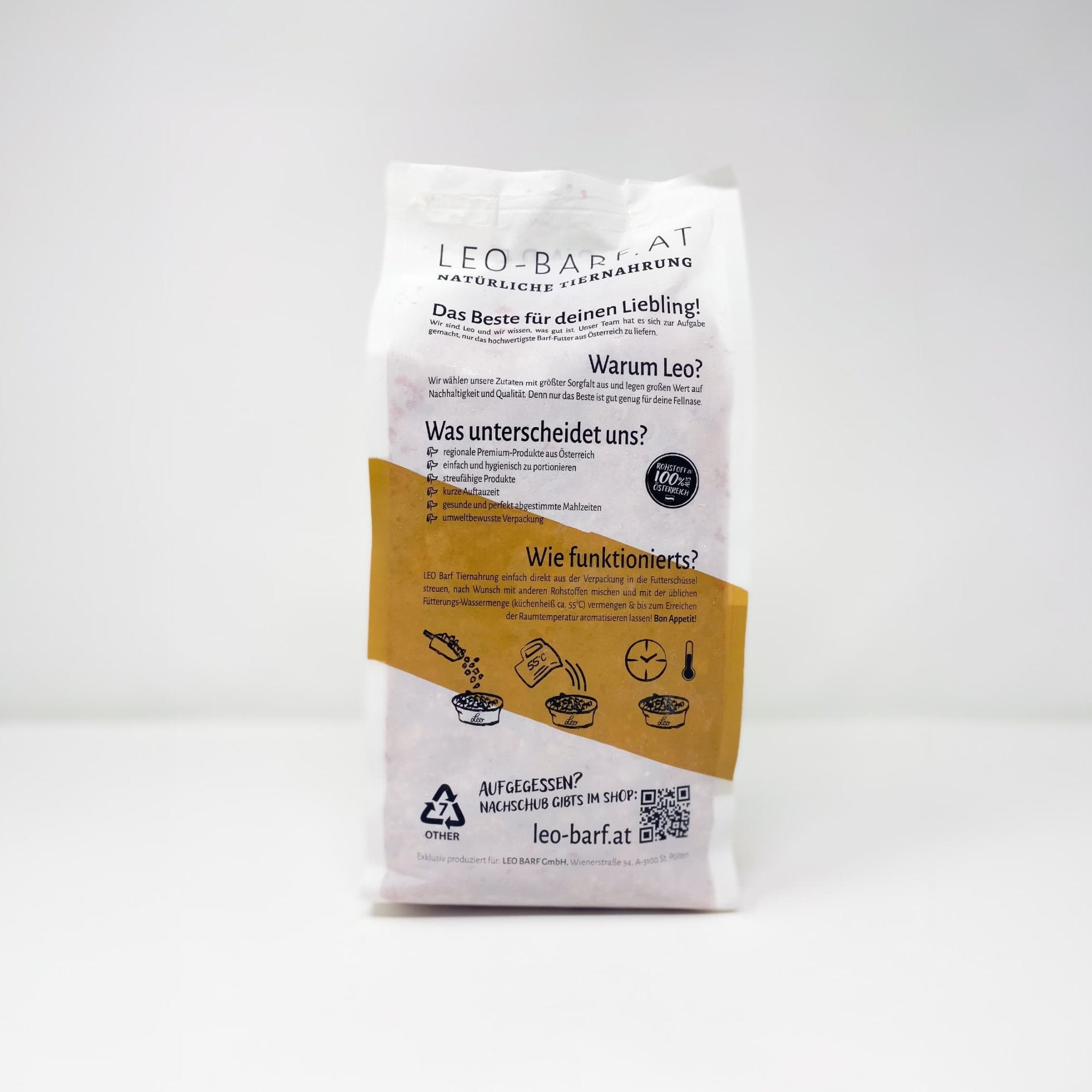 Rinderohren getrocknet Vorteilspack (10 x 500 g) - Leo Barf