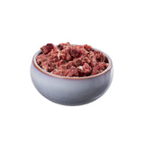 Wildmuskelfleisch tiefgefroren.