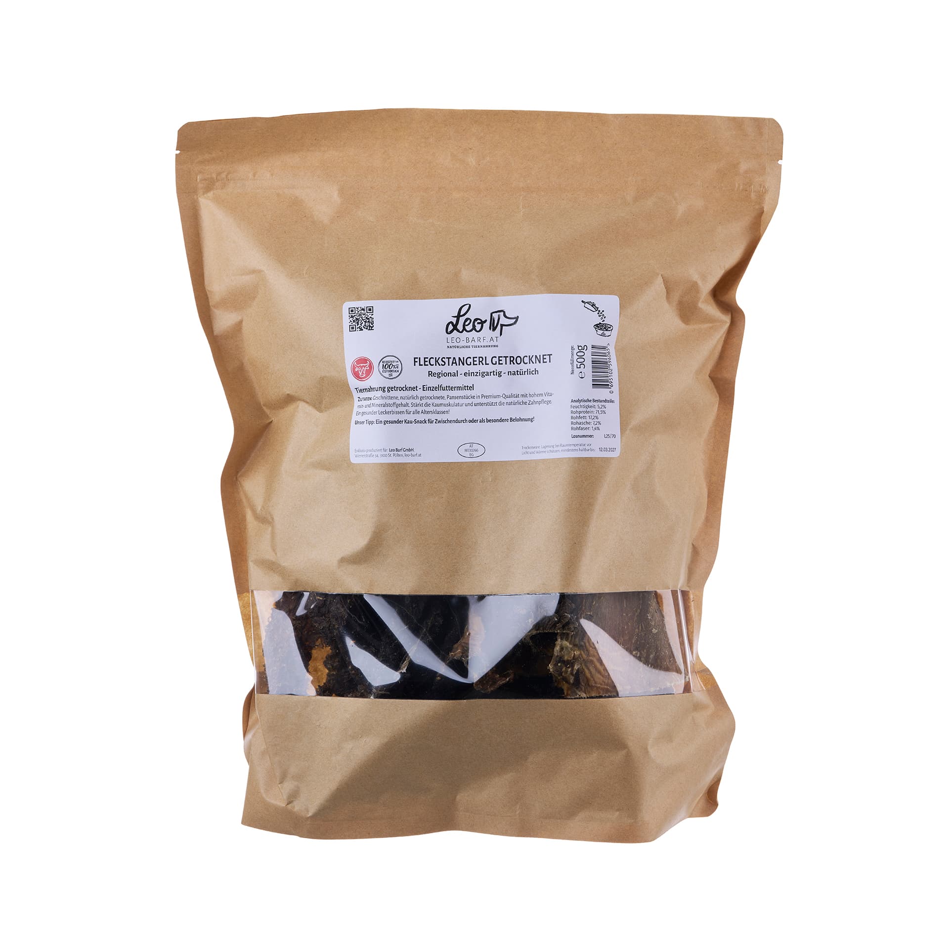 Fleckstangerl getrocknet geschnitten - Leo Barf